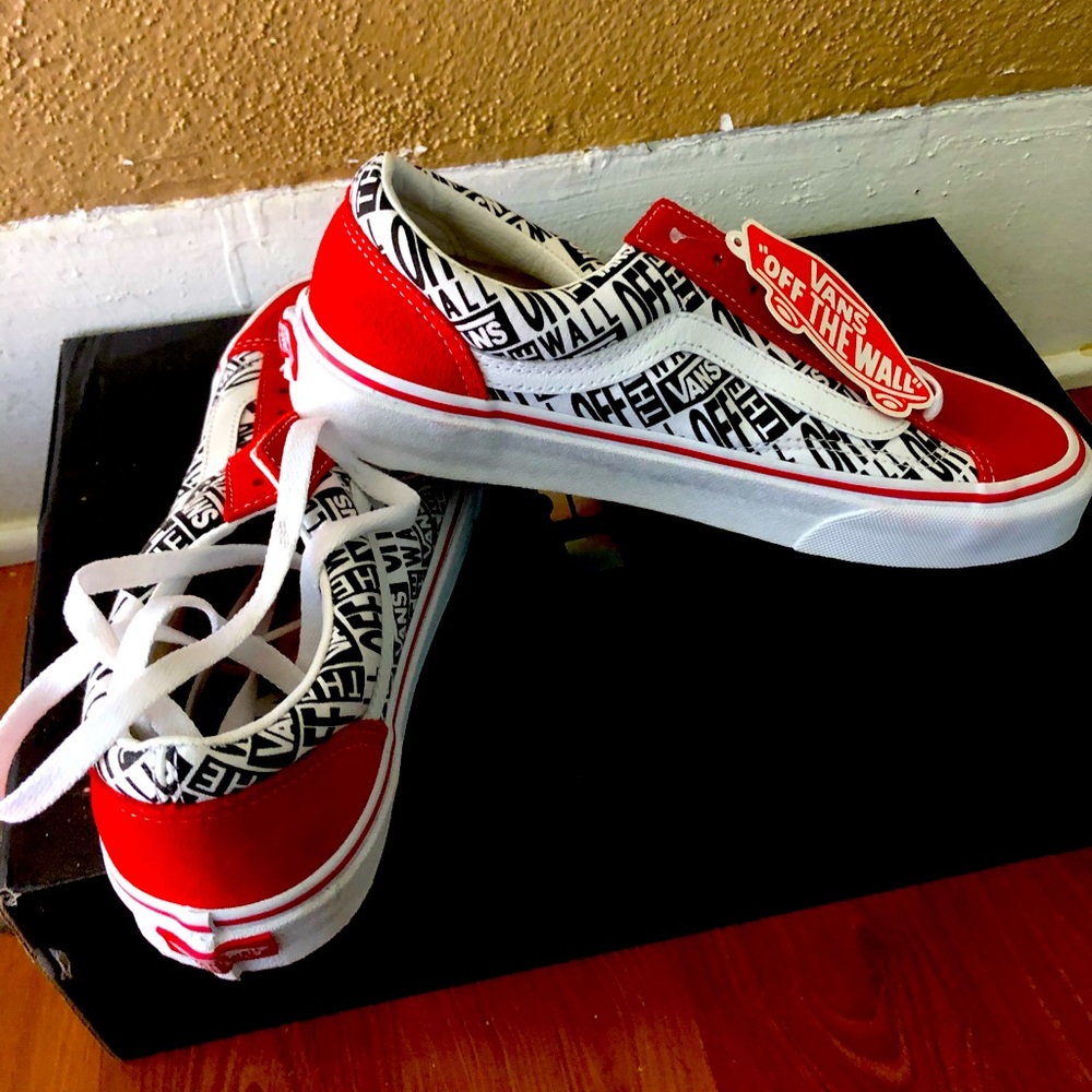 Vans red and multi